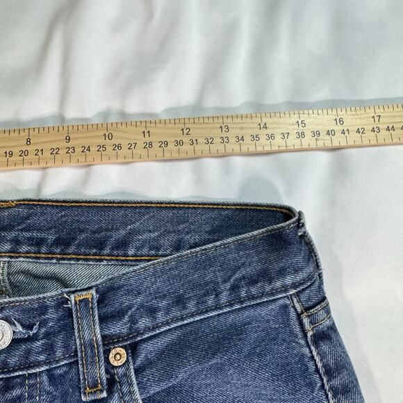 Vtg 90s Levis 510 Button Fly Mens Washed Denim Jeans Sz 32 - Picture 3 of 8